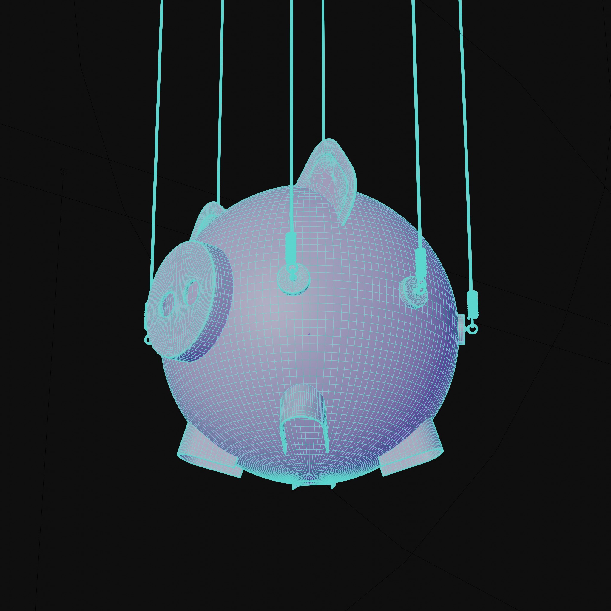 Squid Game Piggy Bank 3D model_5