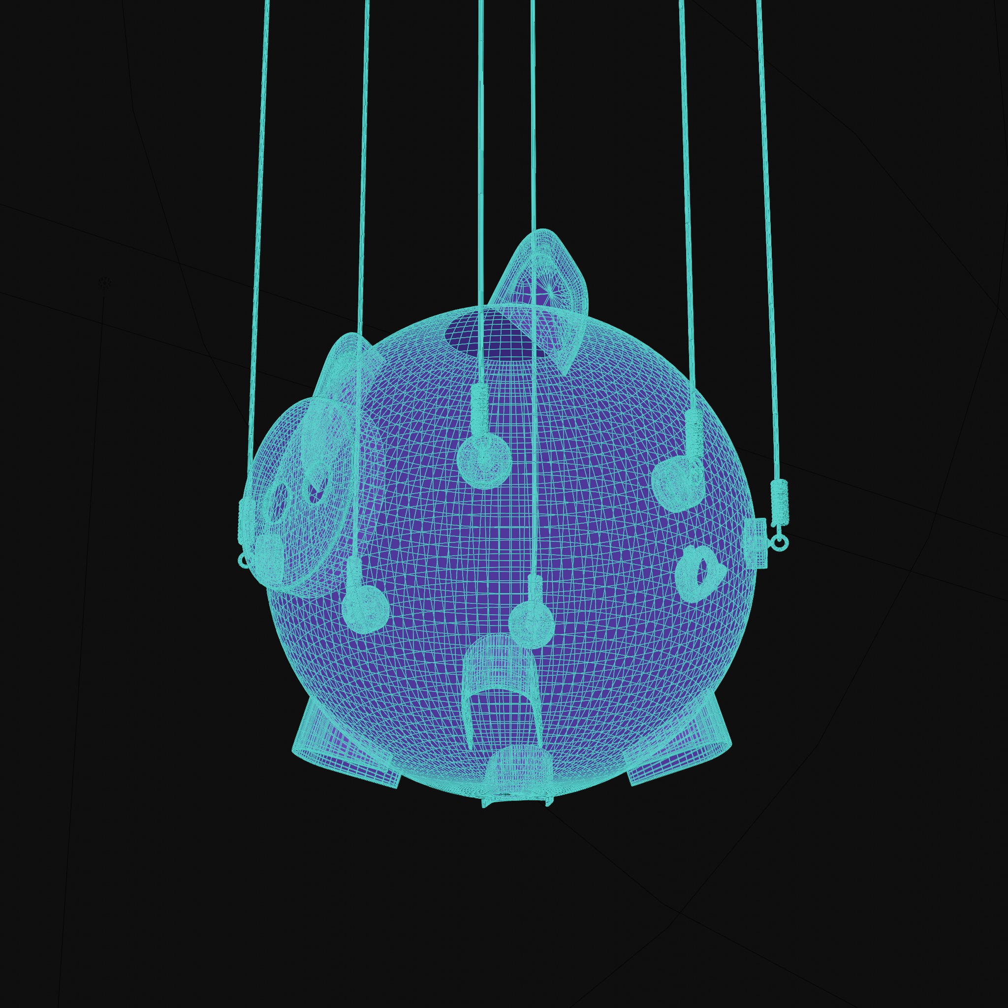 Squid Game Piggy Bank 3D model_6