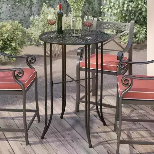 Doric Metal Bar Table