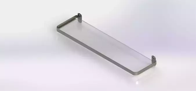stainless steel with glass bathroom holder 