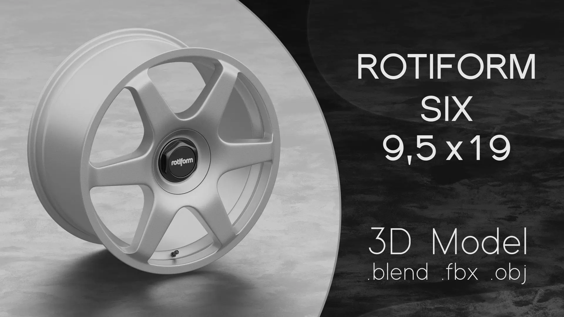 Rotiform SIX Wheel 3D Model 3D model_0