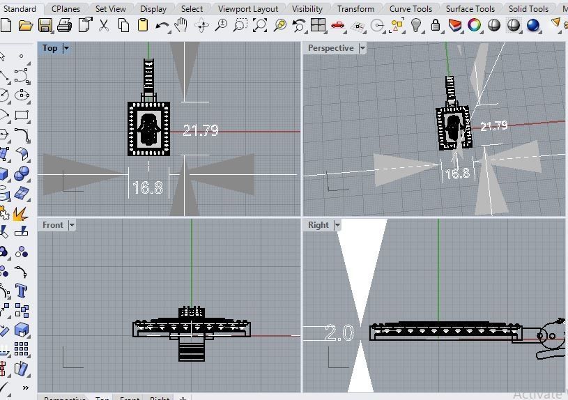 Hamsa Pendant 3D print model_9