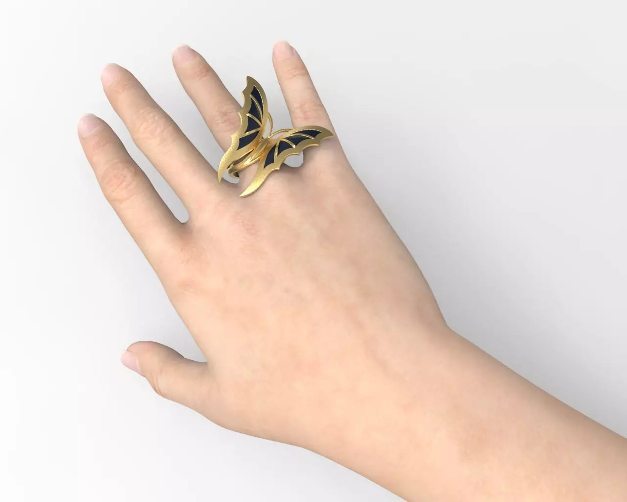 Ring R 154 Butterfly 3D print model