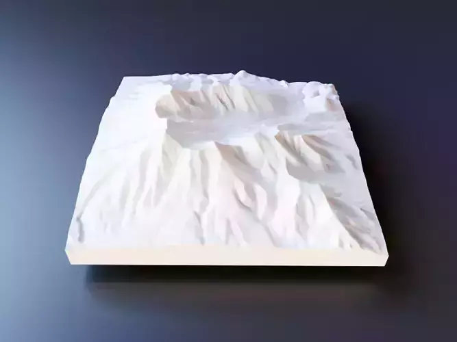 3D Printable STL Model of Humphreys Peak 3D print model
