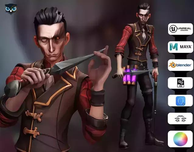 Silco Arcane Low-poly 3D model Silco Arcane Low-poly 3D model