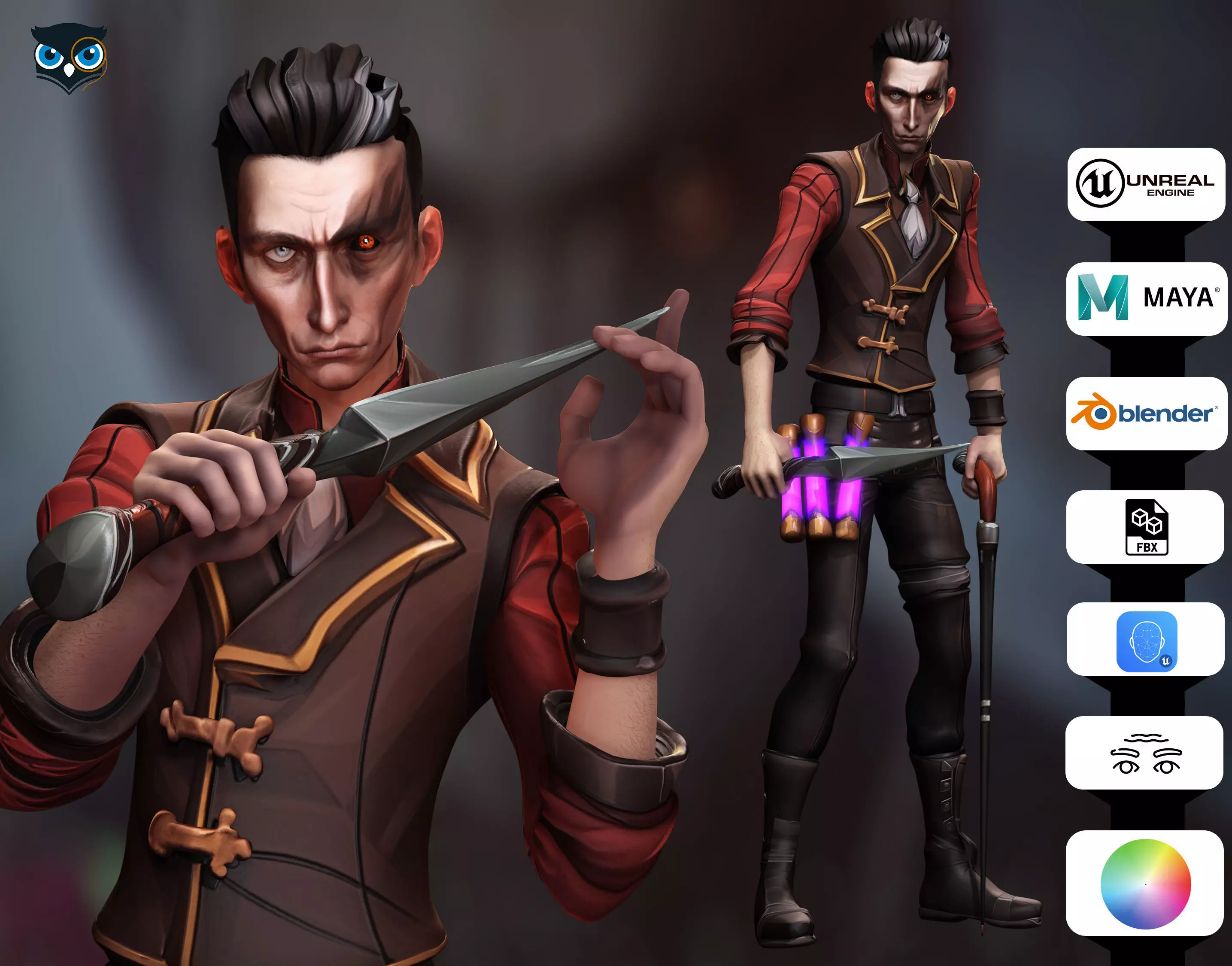 Silco Arcane Low-poly 3D model_0