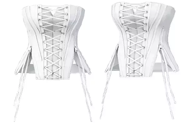 CORSET TOP Low-poly 3D model