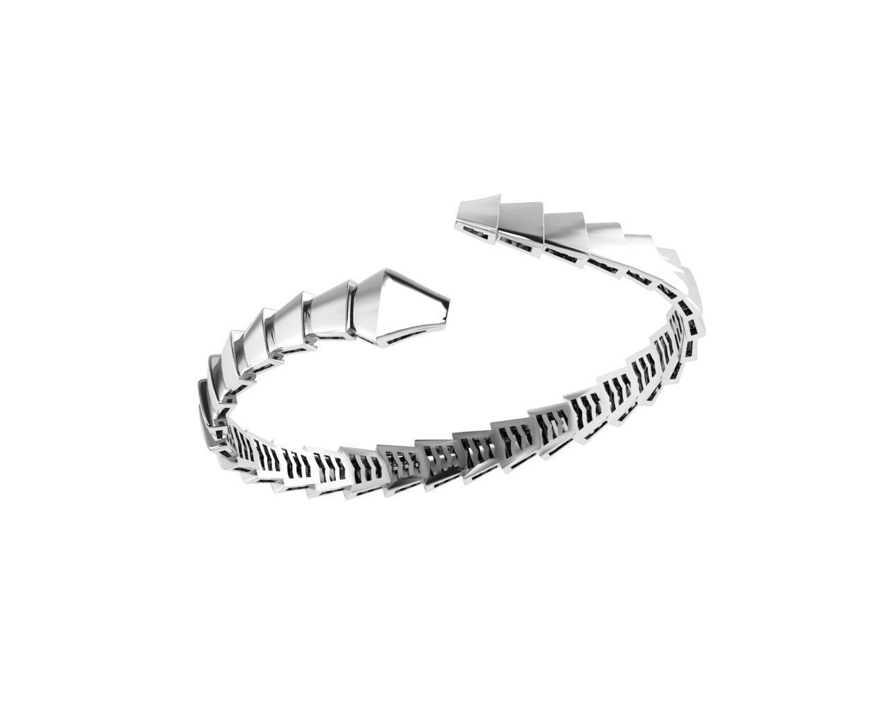 Snake Bracelet 3D print model_1