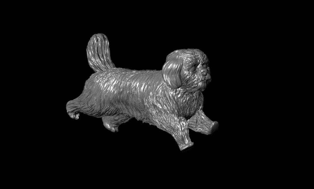 3D Dog Running Pose Printable Model 3D print model_7
