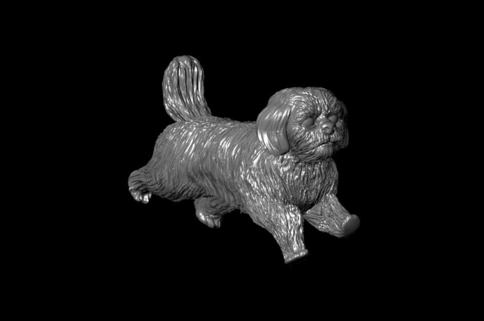 3D Dog Running Pose Printable Model 3D print model_6