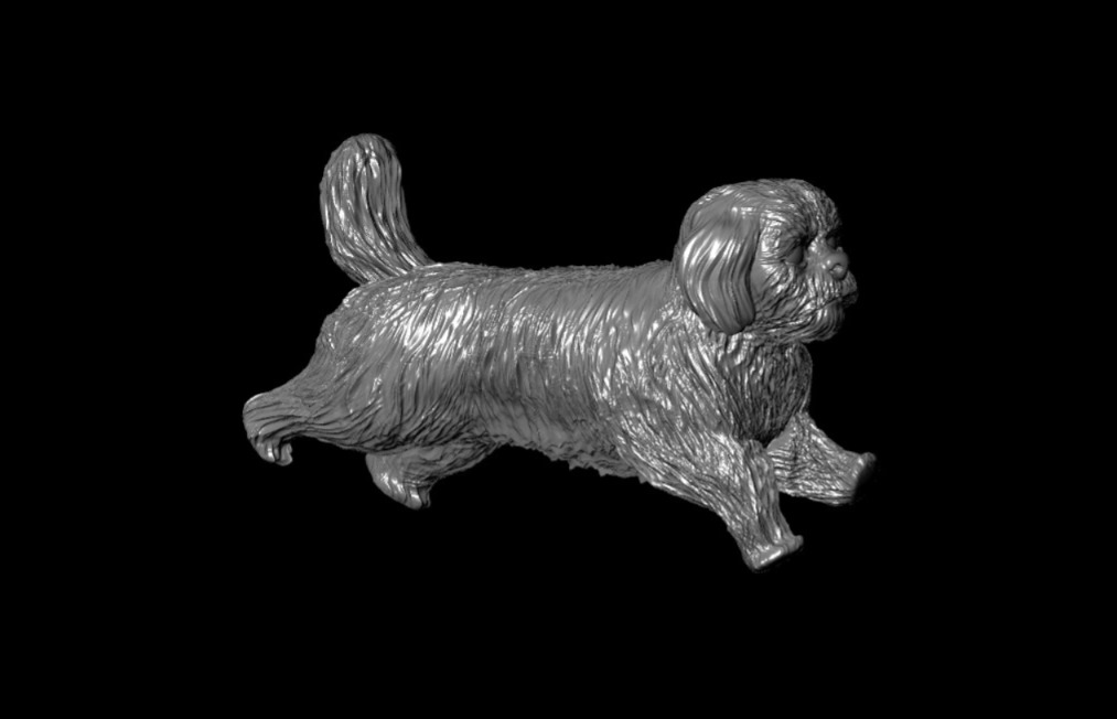 3D Dog Running Pose Printable Model 3D print model_8