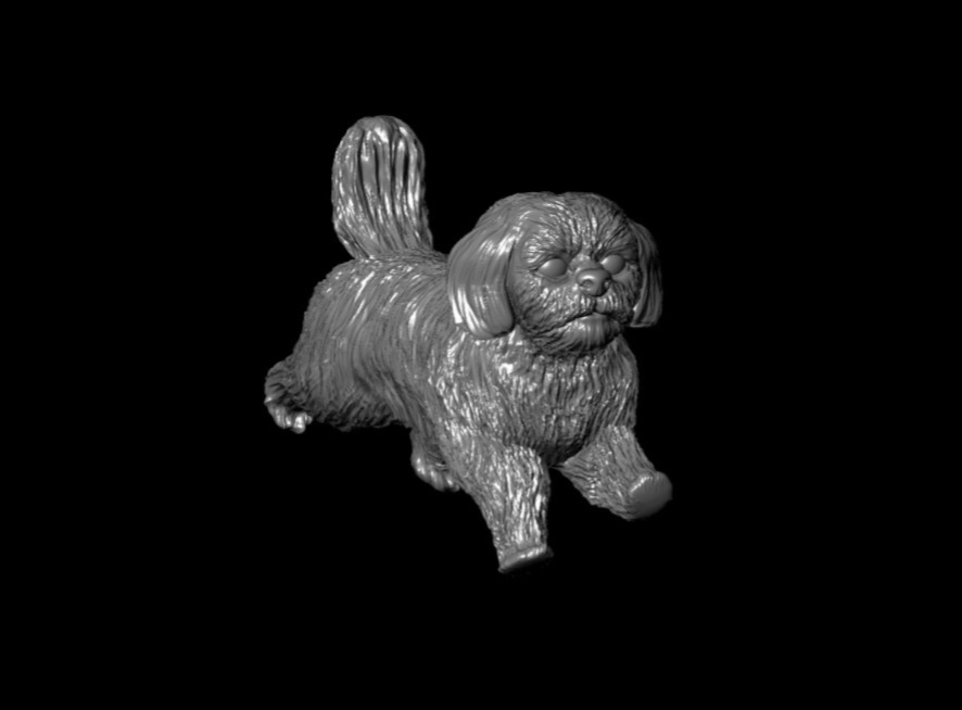 3D Dog Running Pose Printable Model 3D print model_5