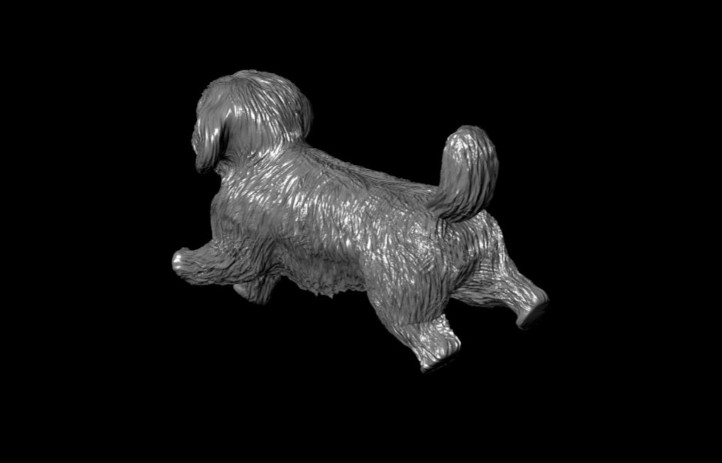 3D Dog Running Pose Printable Model 3D print model_12