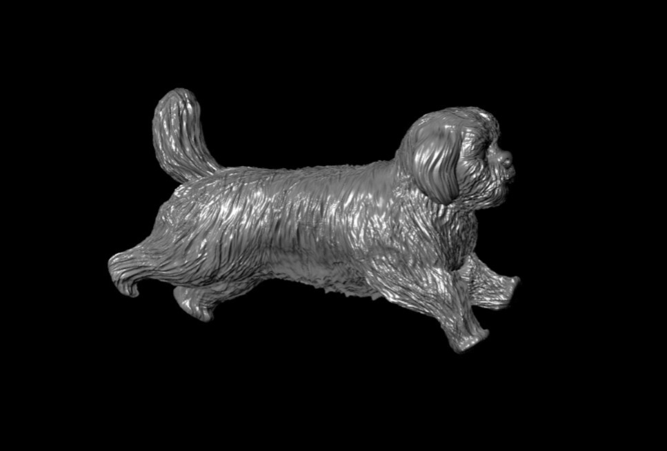 3D Dog Running Pose Printable Model 3D print model_9