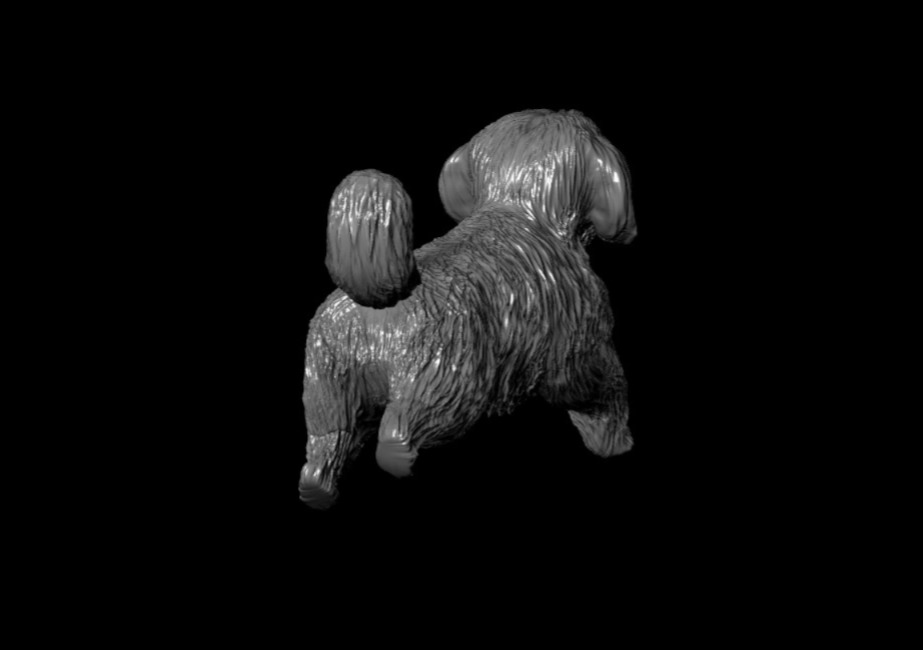 3D Dog Running Pose Printable Model 3D print model_11