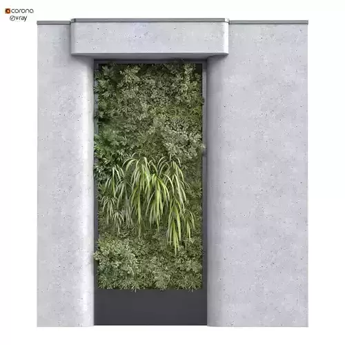 interior vertical plant green wall set 342