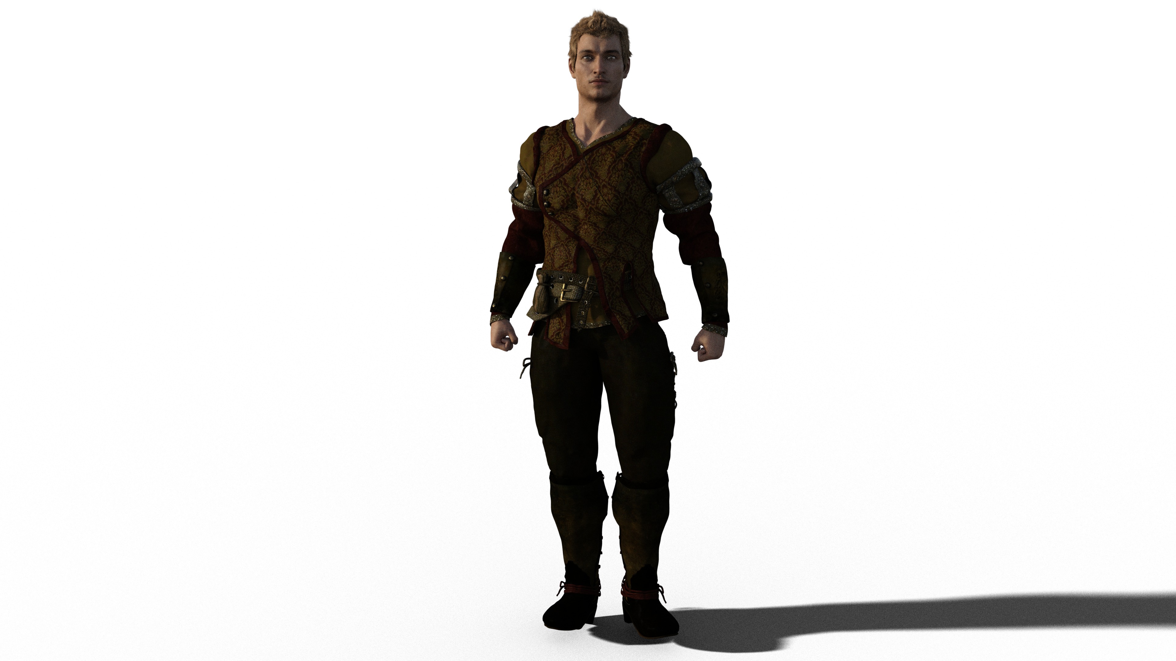  Warrior  Civilian VR- Game-Ready - 3D model_2