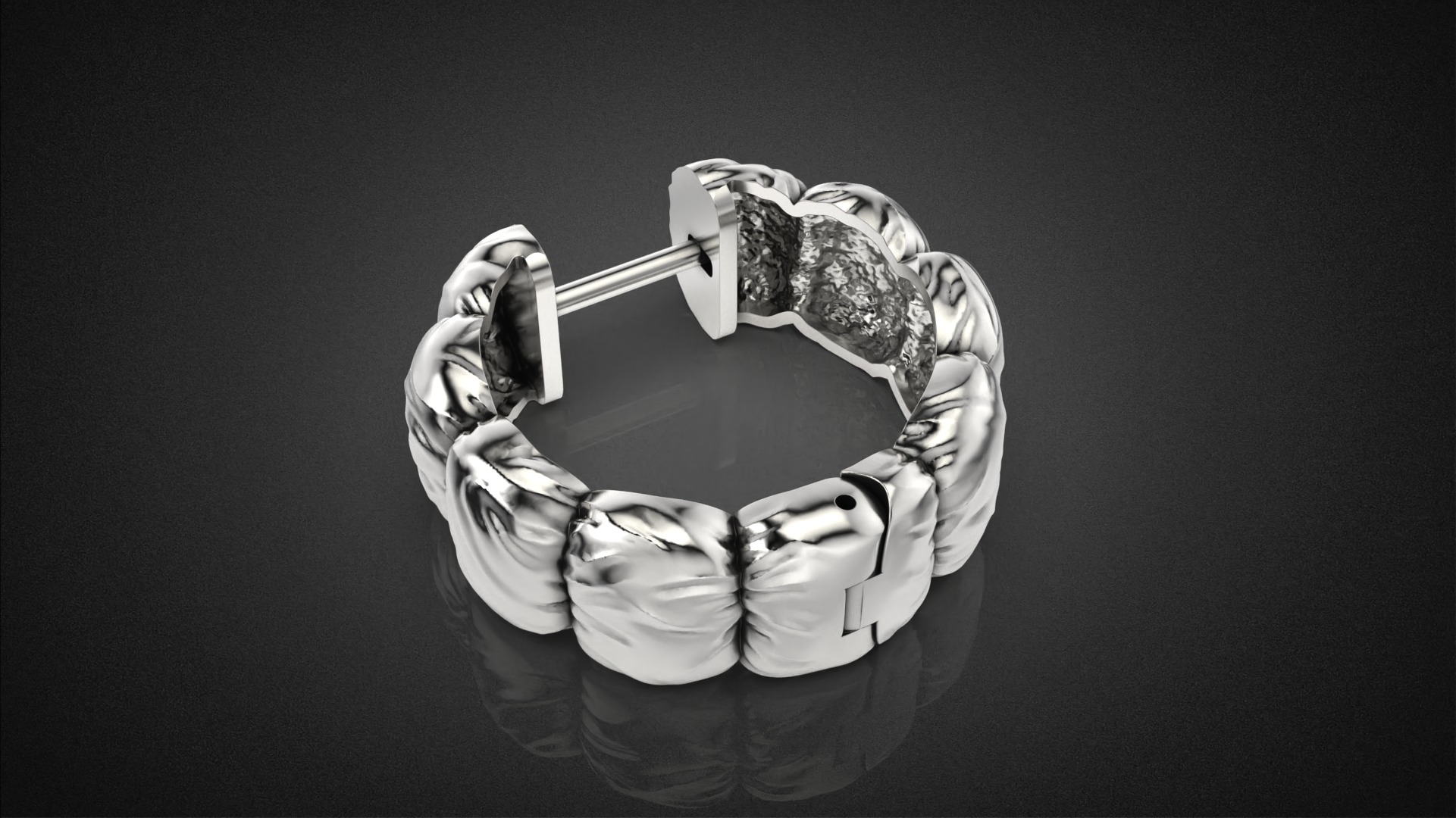 Fashion Down Jacket Earring E24 3D print model_20