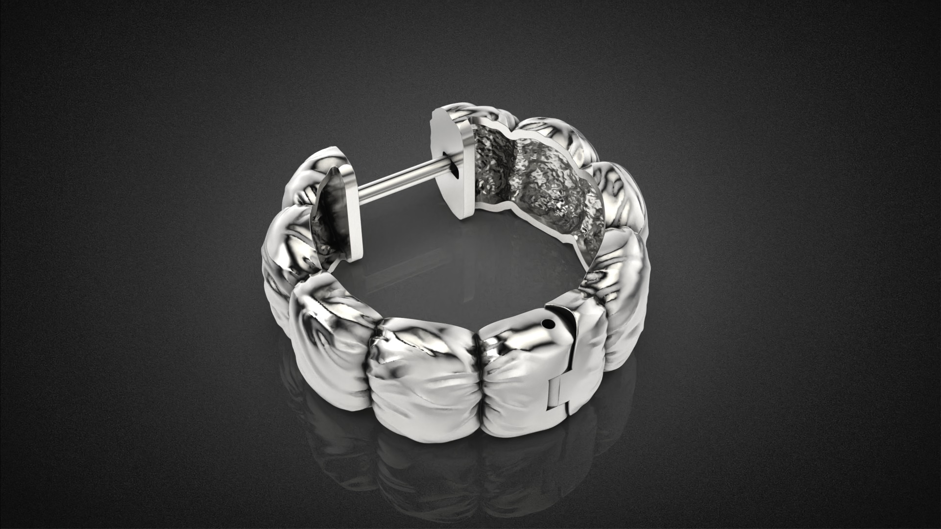 Fashion Down Jacket Earring E24 3D print model_14