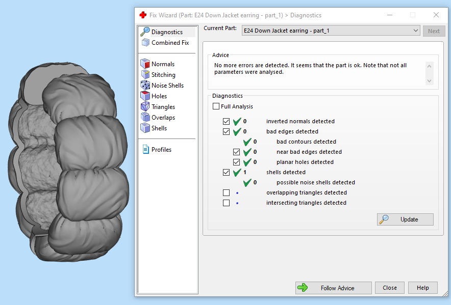Fashion Down Jacket Earring E24 3D print model_4