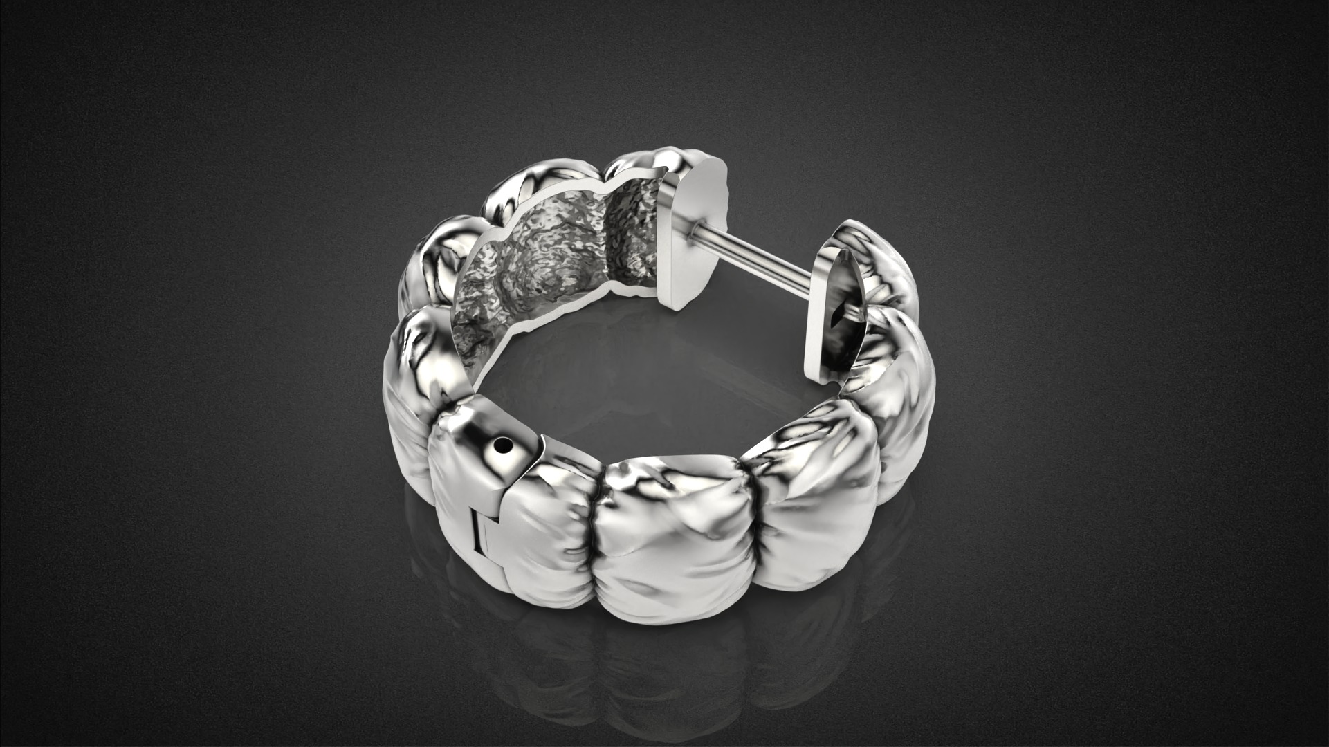 Fashion Down Jacket Earring E24 3D print model_15