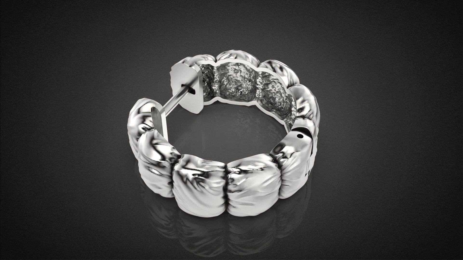 Fashion Down Jacket Earring E24 3D print model_13