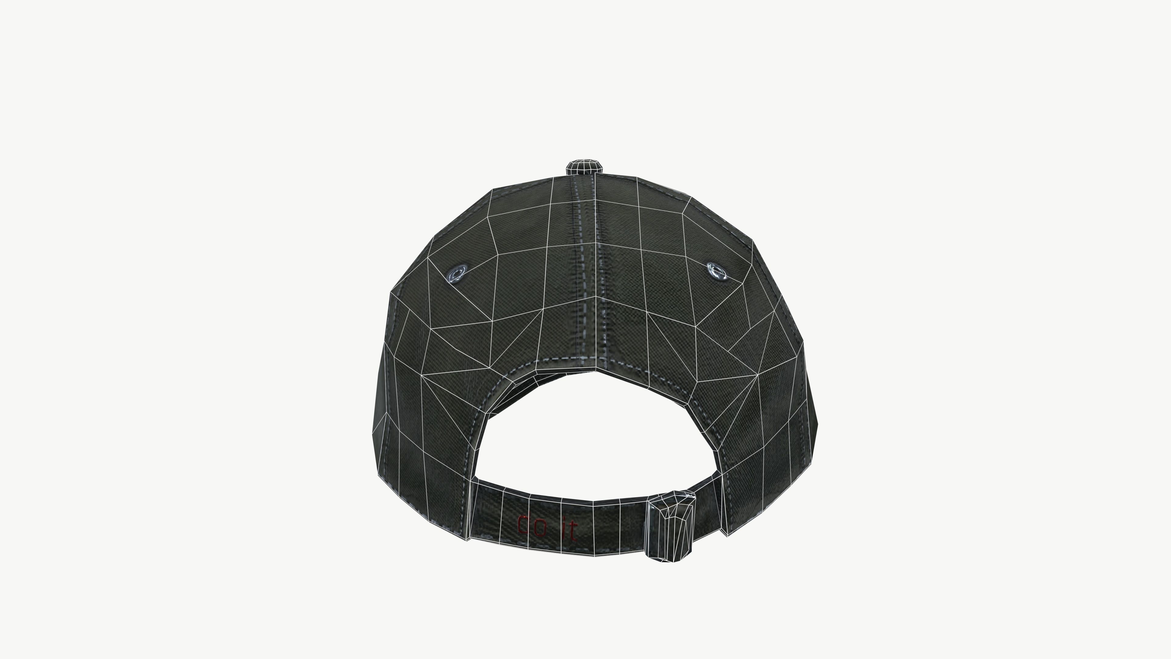 Men Cap 3D model_11