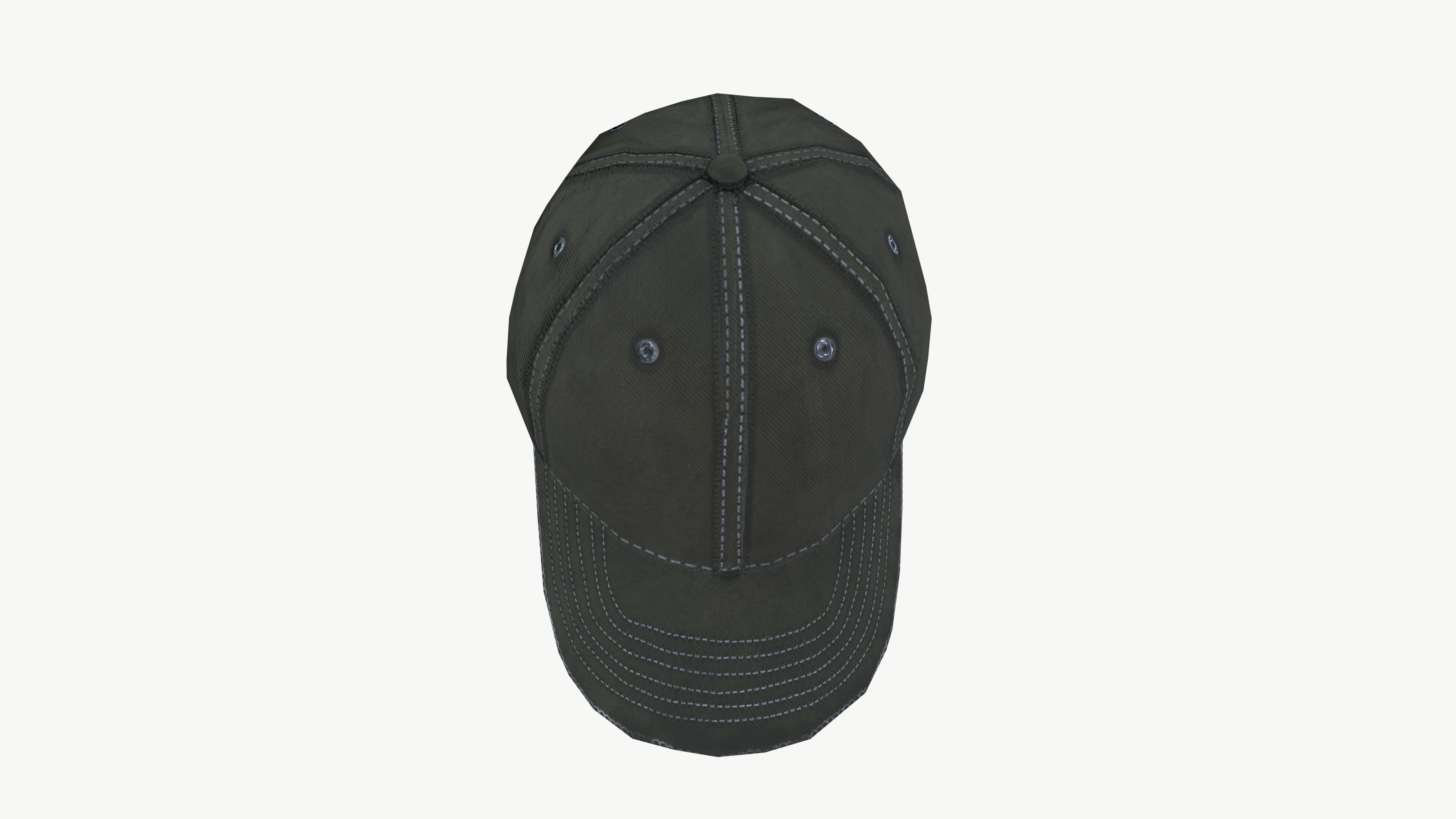 Men Cap 3D model_6