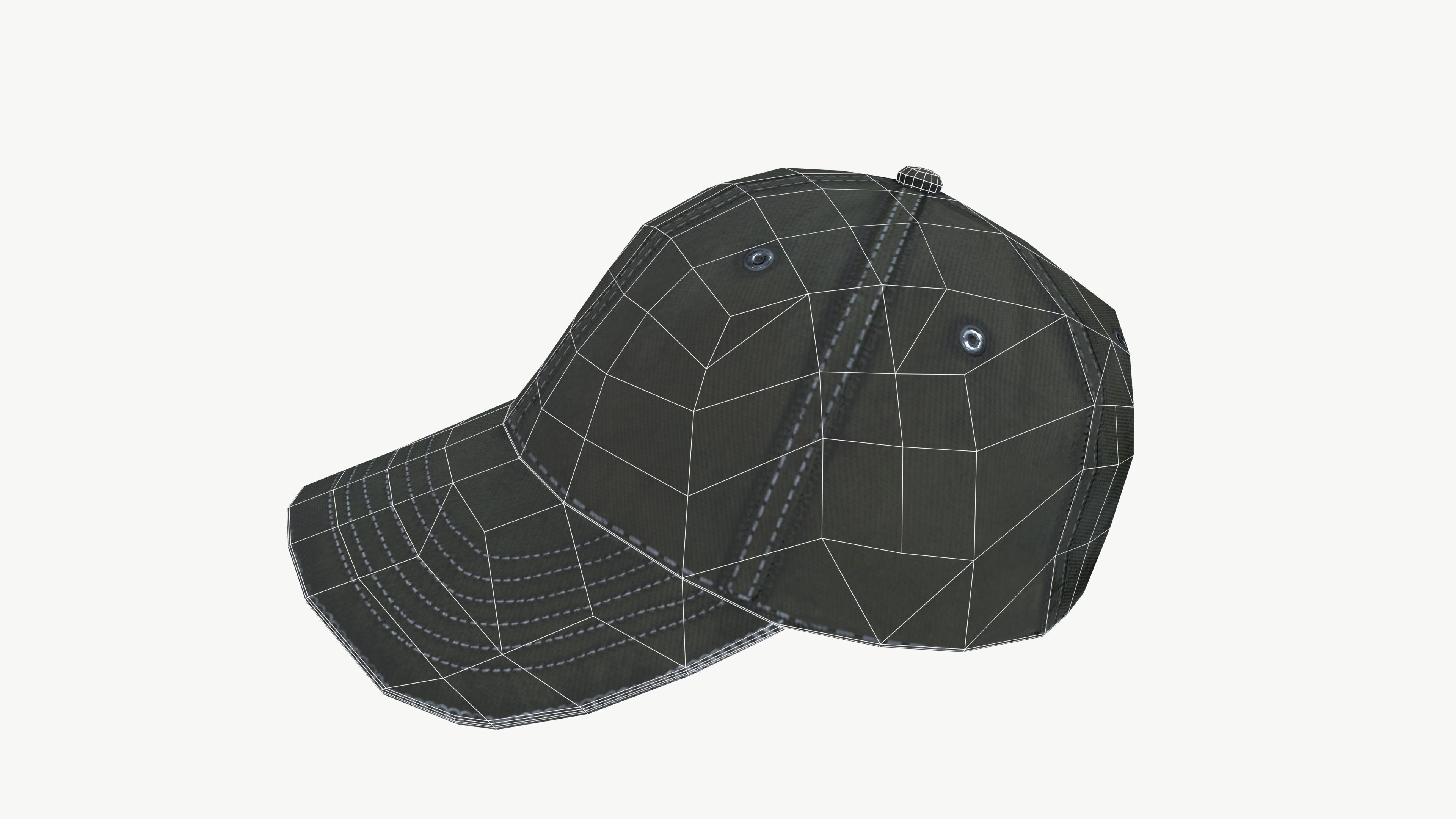 Men Cap 3D model_10