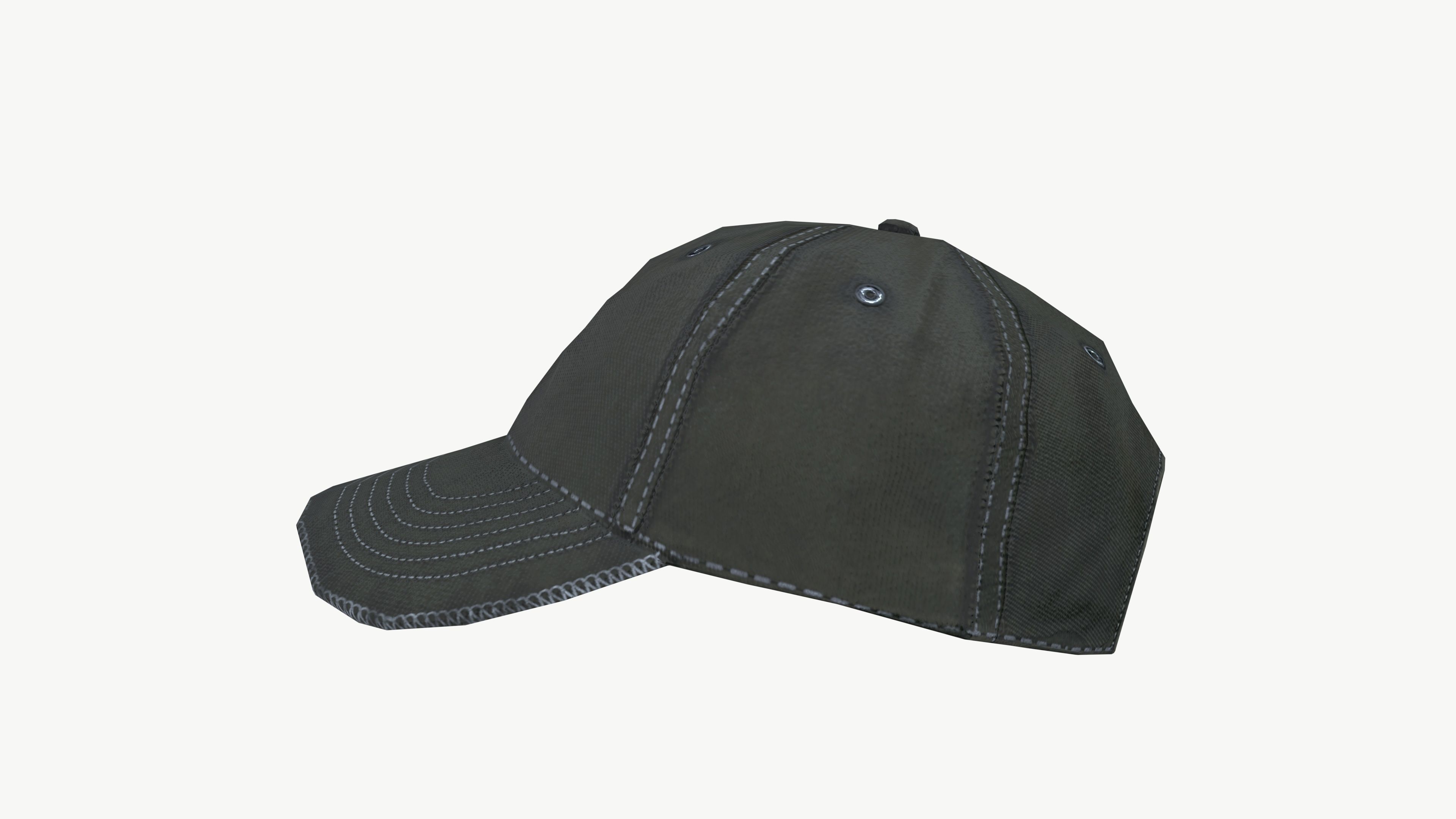 Men Cap 3D model_2