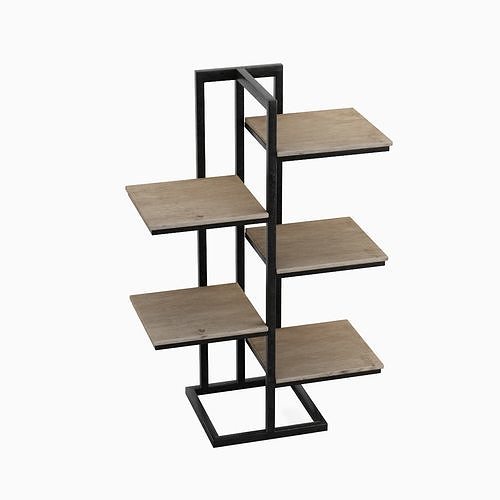 Stylized Shelf 01 Low-poly 3D model