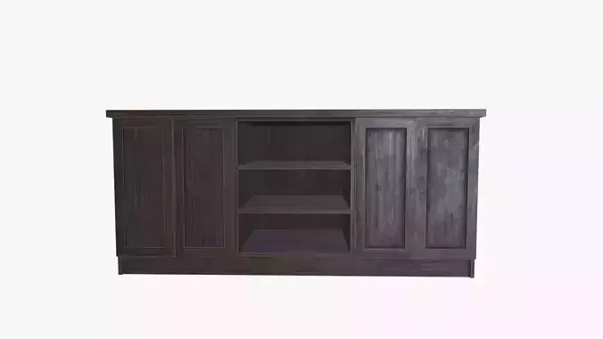 Wooden Cabinet 3D model