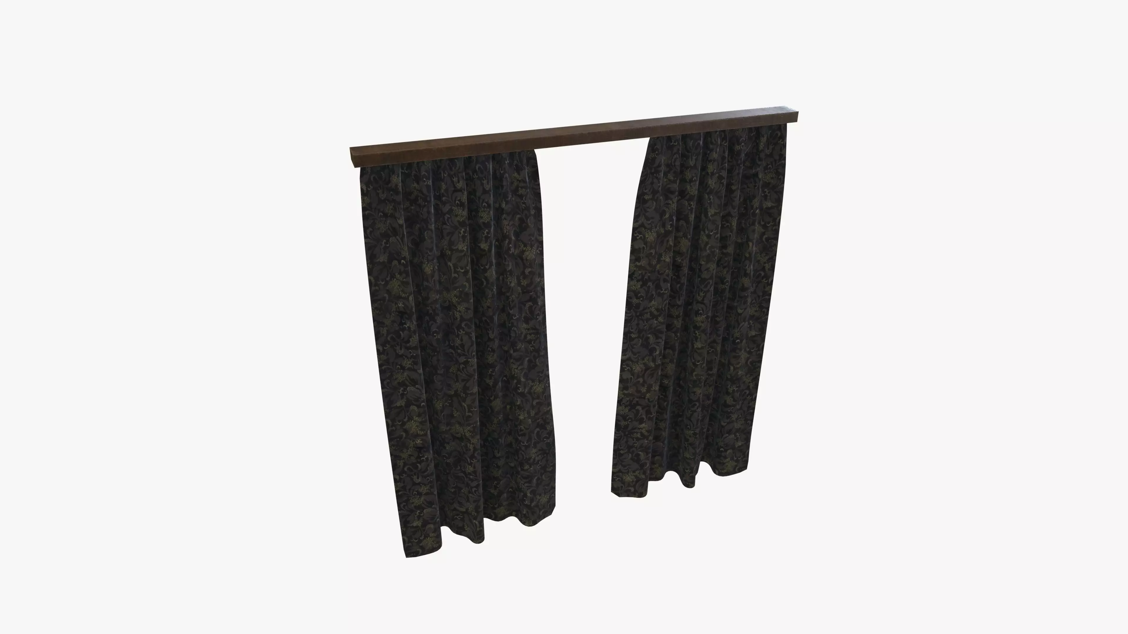 Curtain 3D model_0