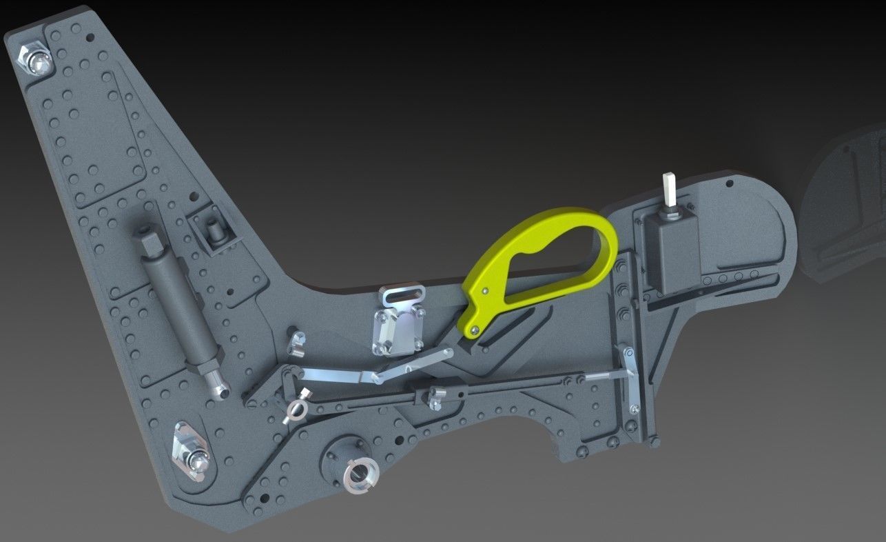 Ejection seat GRU-7a F14 seat Skymaster 3D print model_10