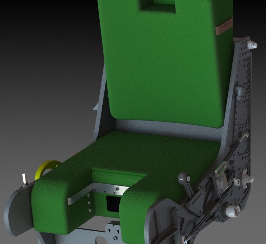 Ejection seat GRU-7a F14 seat Skymaster 3D print model_15