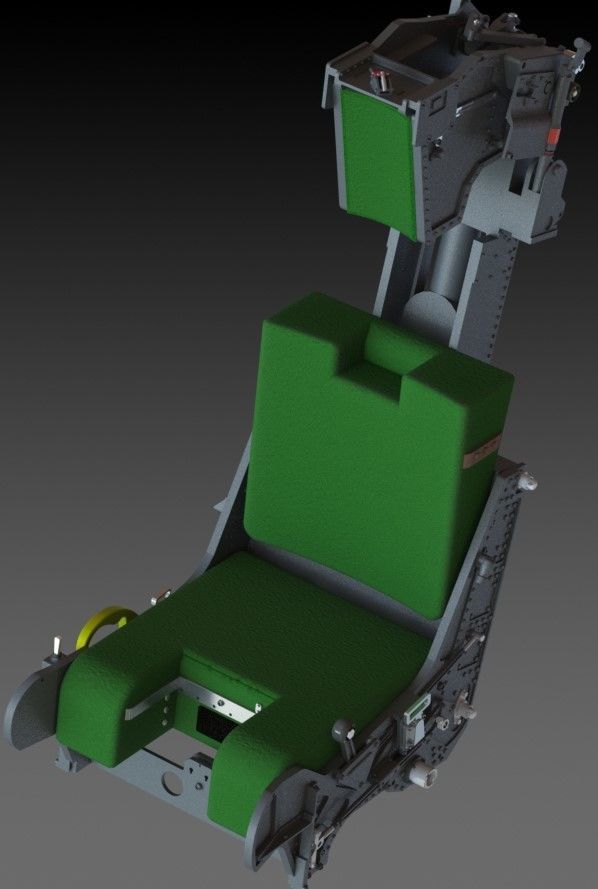 Ejection seat GRU-7a F14 seat Skymaster 3D print model_14