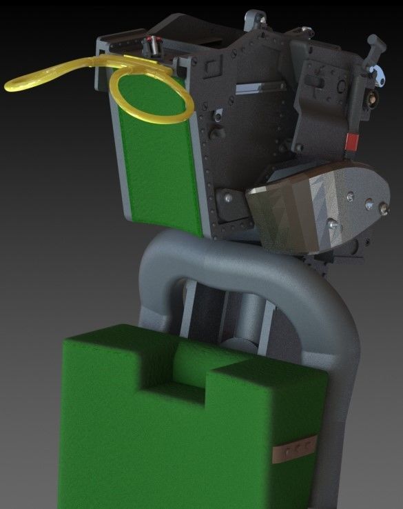 Ejection seat GRU-7a F14 seat Skymaster 3D print model_18