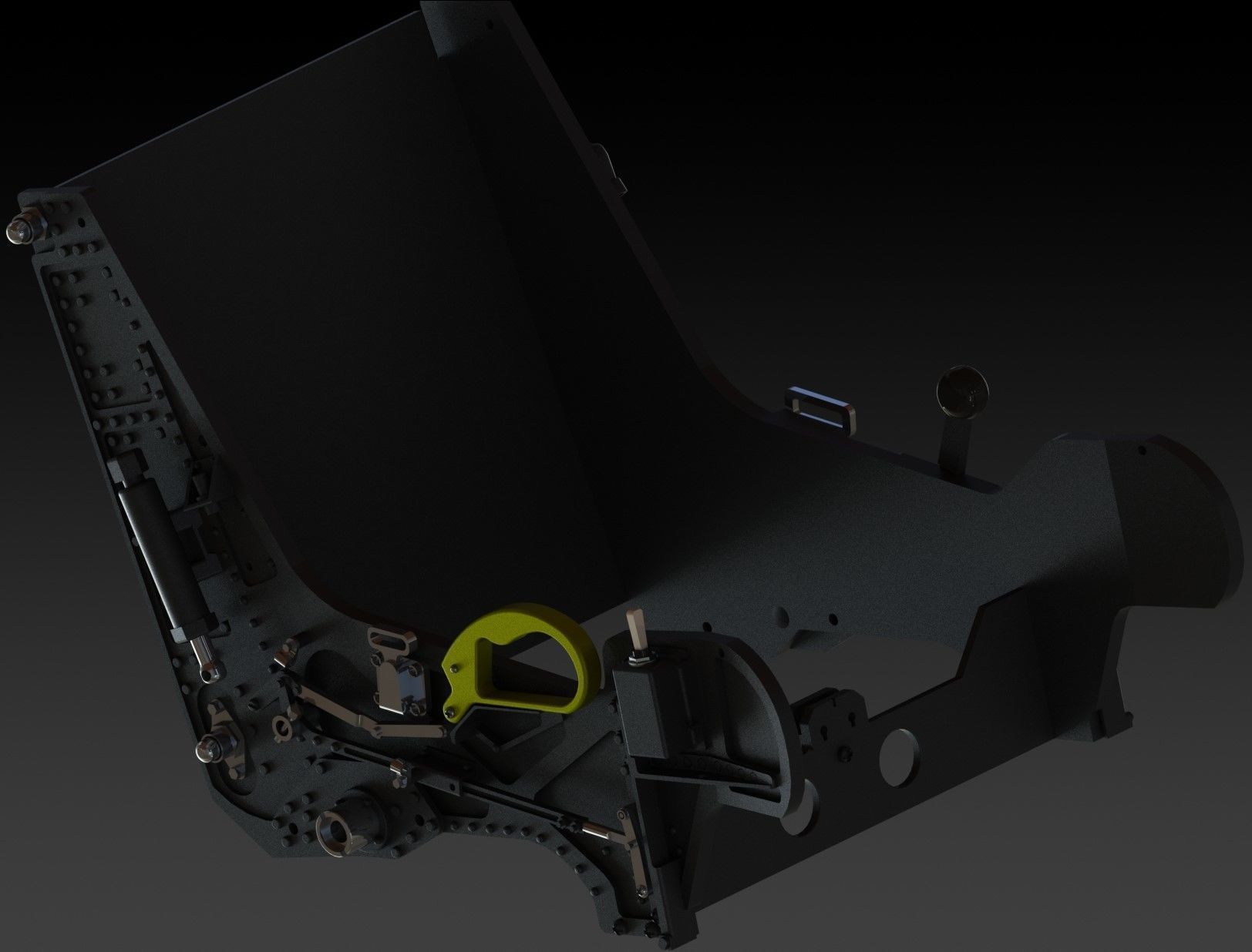 Ejection seat GRU-7a F14 seat Skymaster 3D print model_9