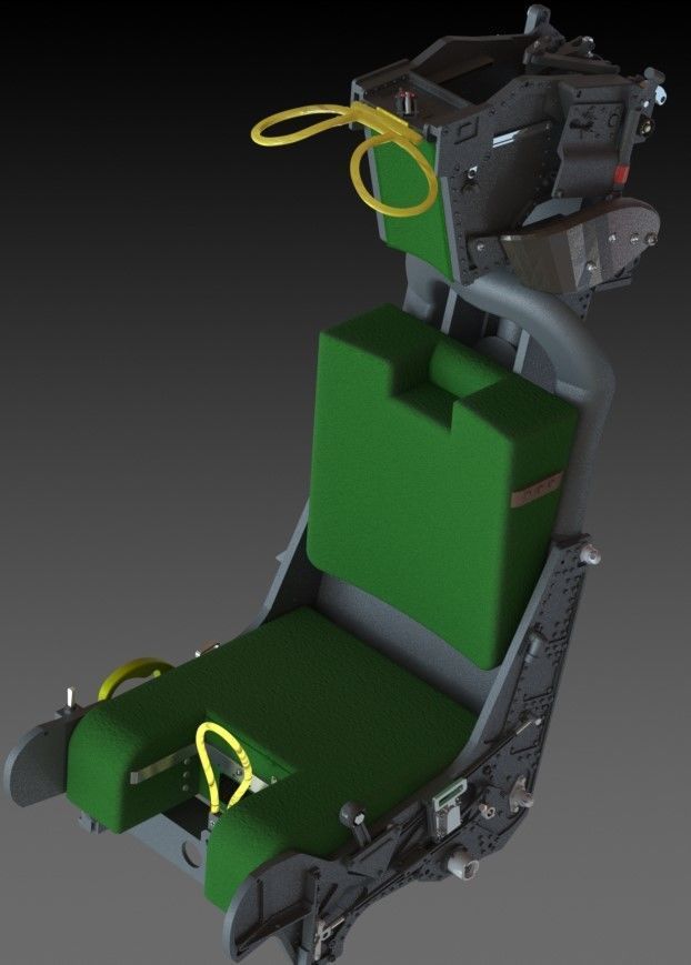 Ejection seat GRU-7a F14 seat Skymaster 3D print model_16