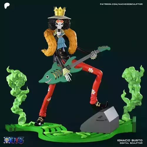 Brook Soul King - One Piece 3D print model