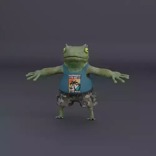 Frog boy character