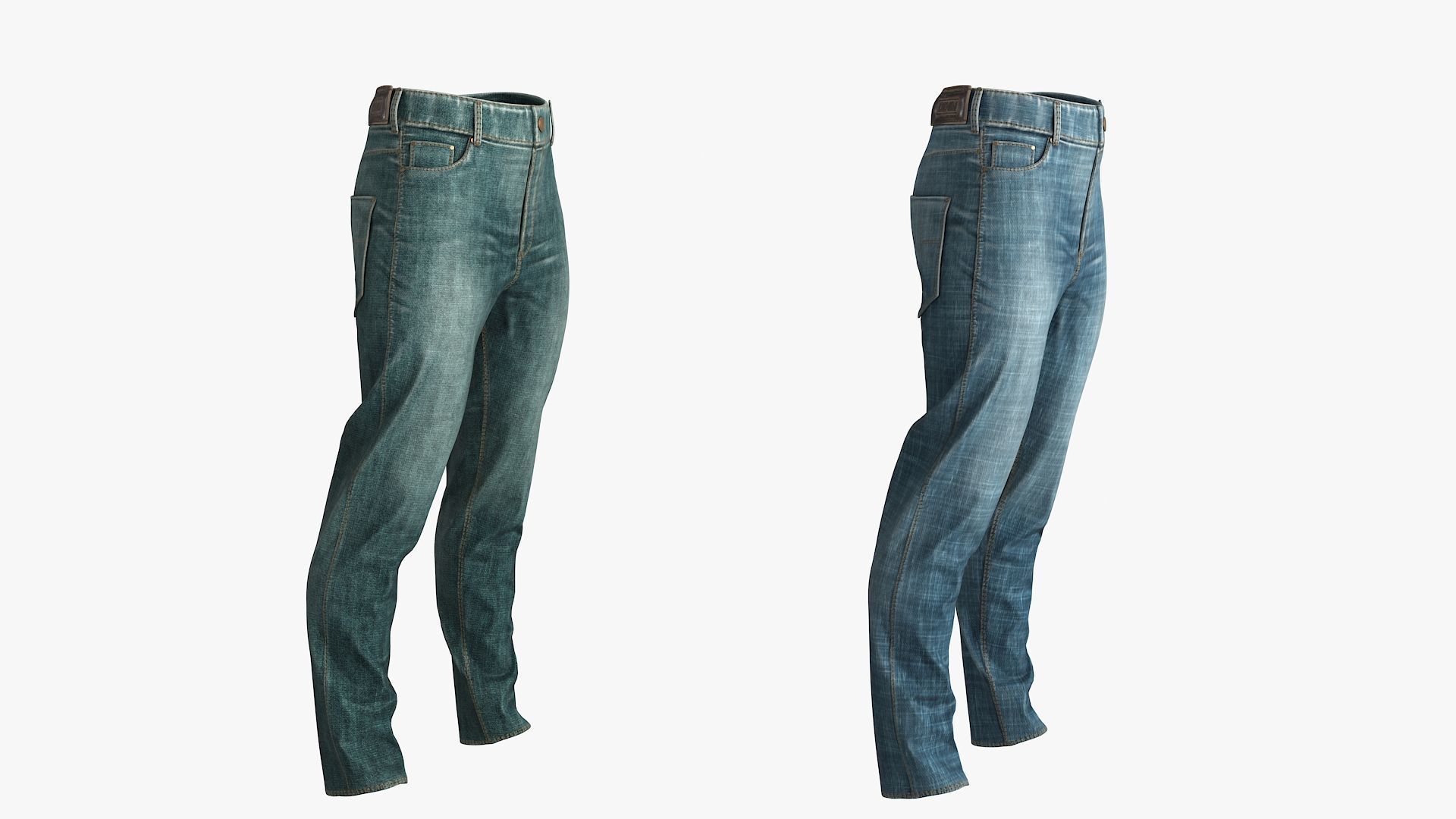 Jeans Male Female 3D Model Collection_18