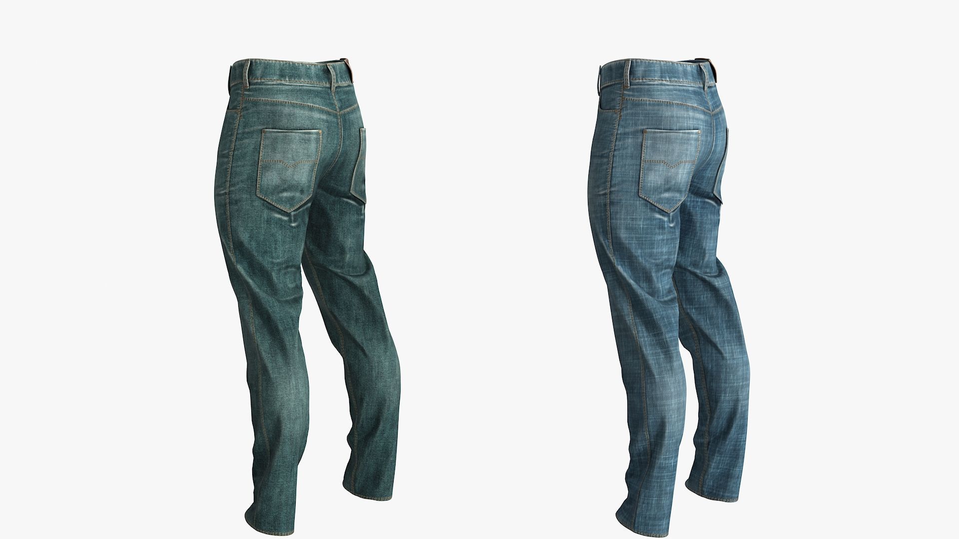 Jeans Male Female 3D Model Collection_20