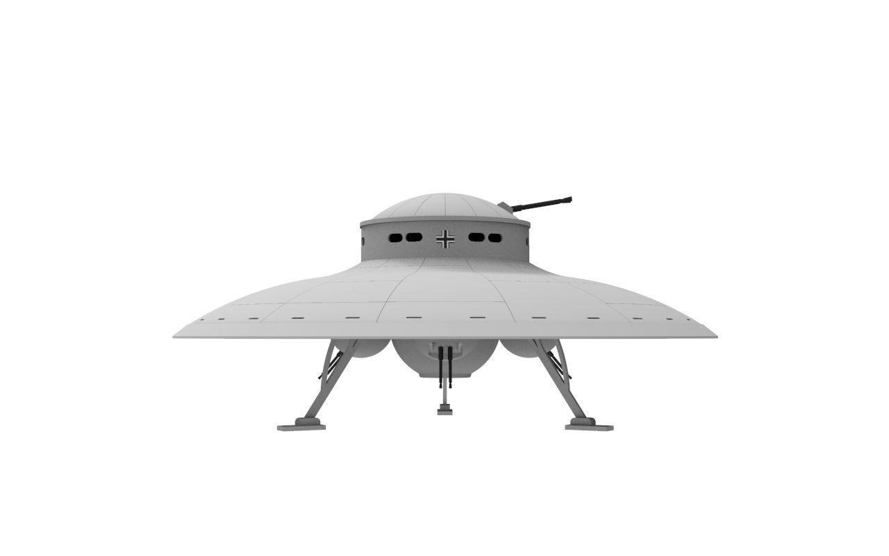 German Medium Attack Saucer WWII 3D print model_4