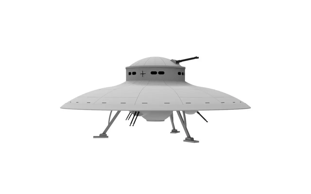 German Medium Attack Saucer WWII 3D print model_0