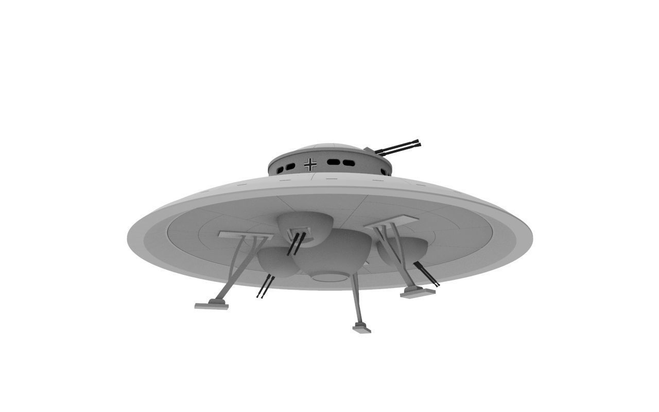 German Medium Attack Saucer WWII 3D print model_2