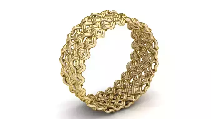 CHAIN STYLE RING 3D PRINTABLE MODEL