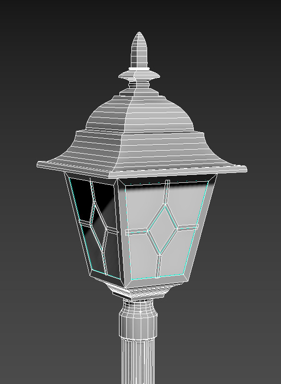 Lamp Post  3D model_4