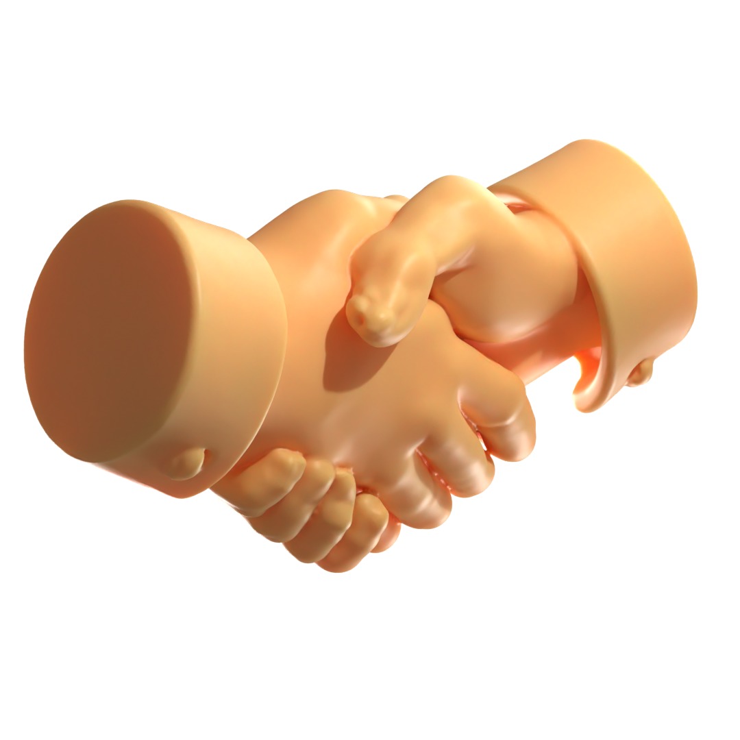 Hand Gestures 3D model_1