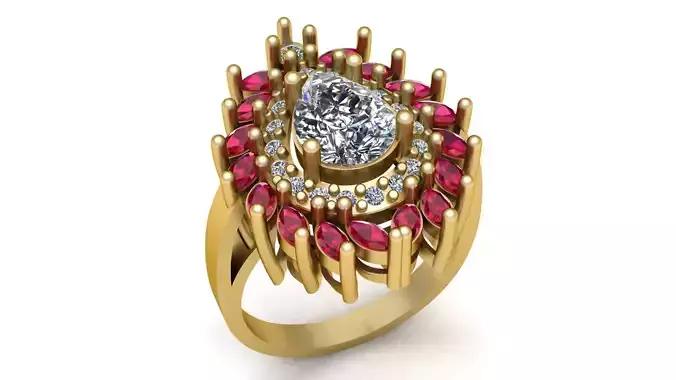 GLAMIRA ANNIKE RING 3D PRINTABLE MODEL